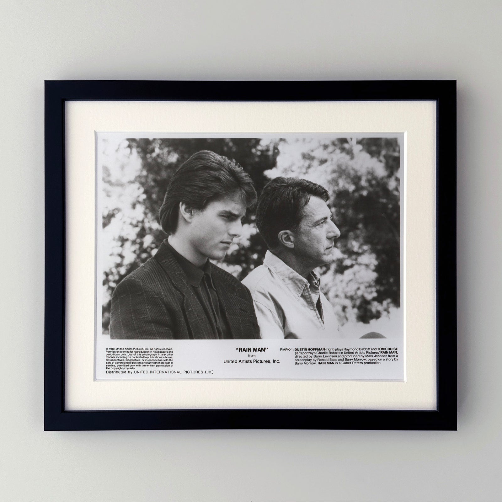 Rain Man 1988 Film Movie Press Publicity Still Framed