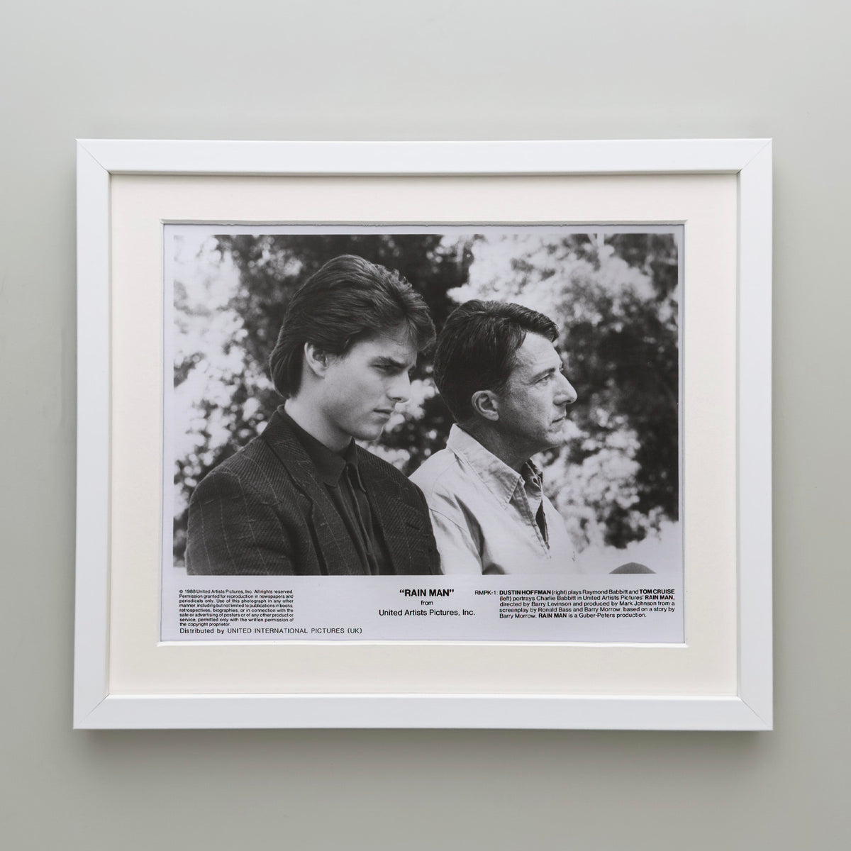 Rain Man 1988 Film Movie Press Publicity Still Framed