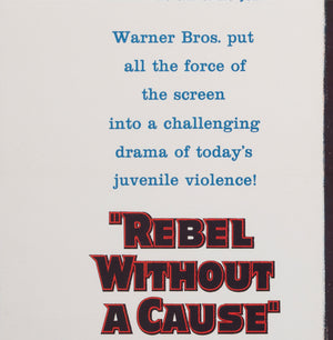 rebel without a cause 1955 us 1 sheet film movie poster - detail