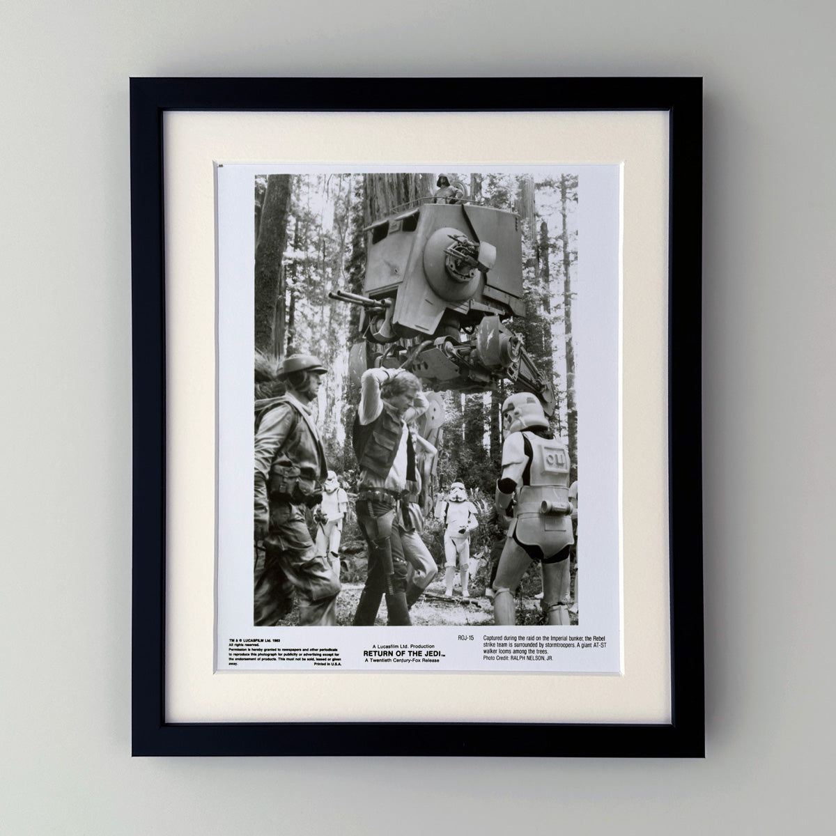 Return of the Jedi (1983) Star Wars Publicity Press Film Movie Still Photo - Framed