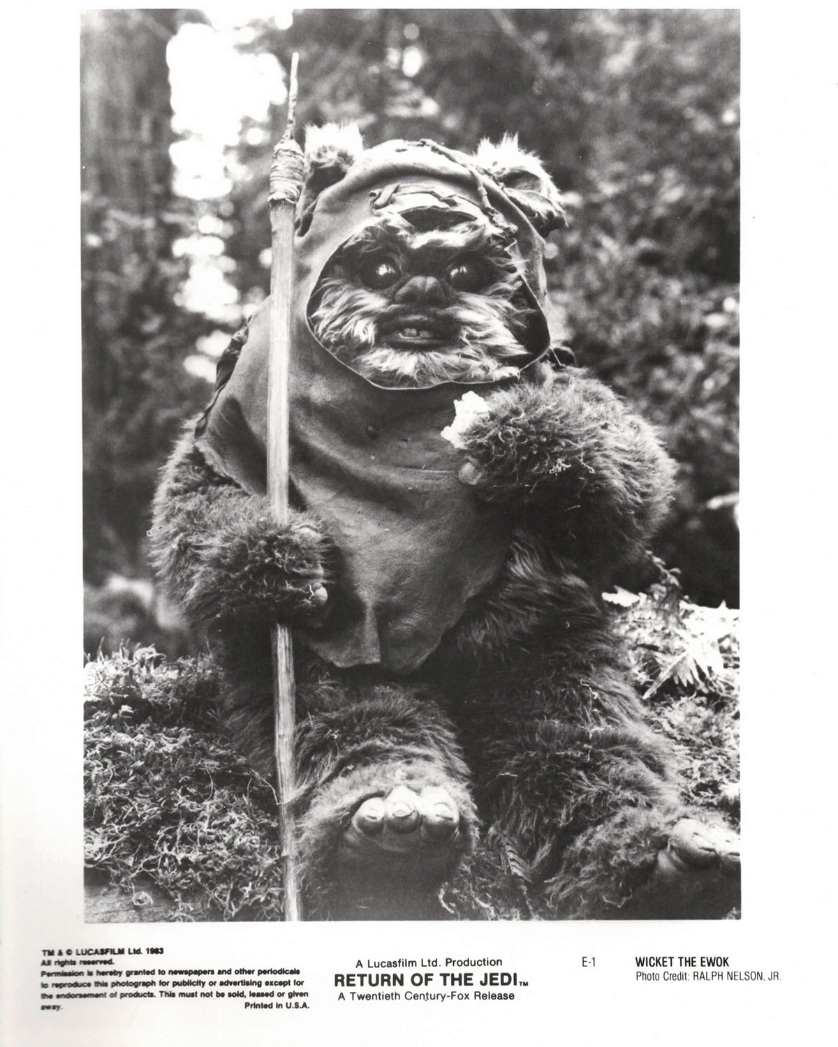 Return of the jedi 1983 Publicity Film Movie Press Still Framed