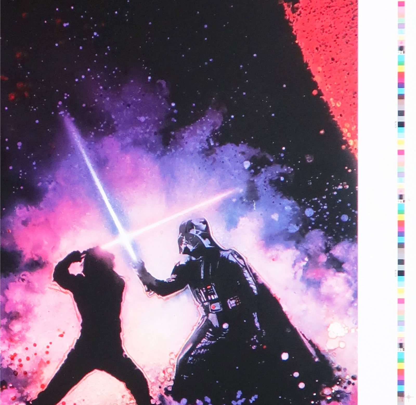 Revenge of the Jedi 1983 US Advance Undated Printers Proof Drew Struzan - detail