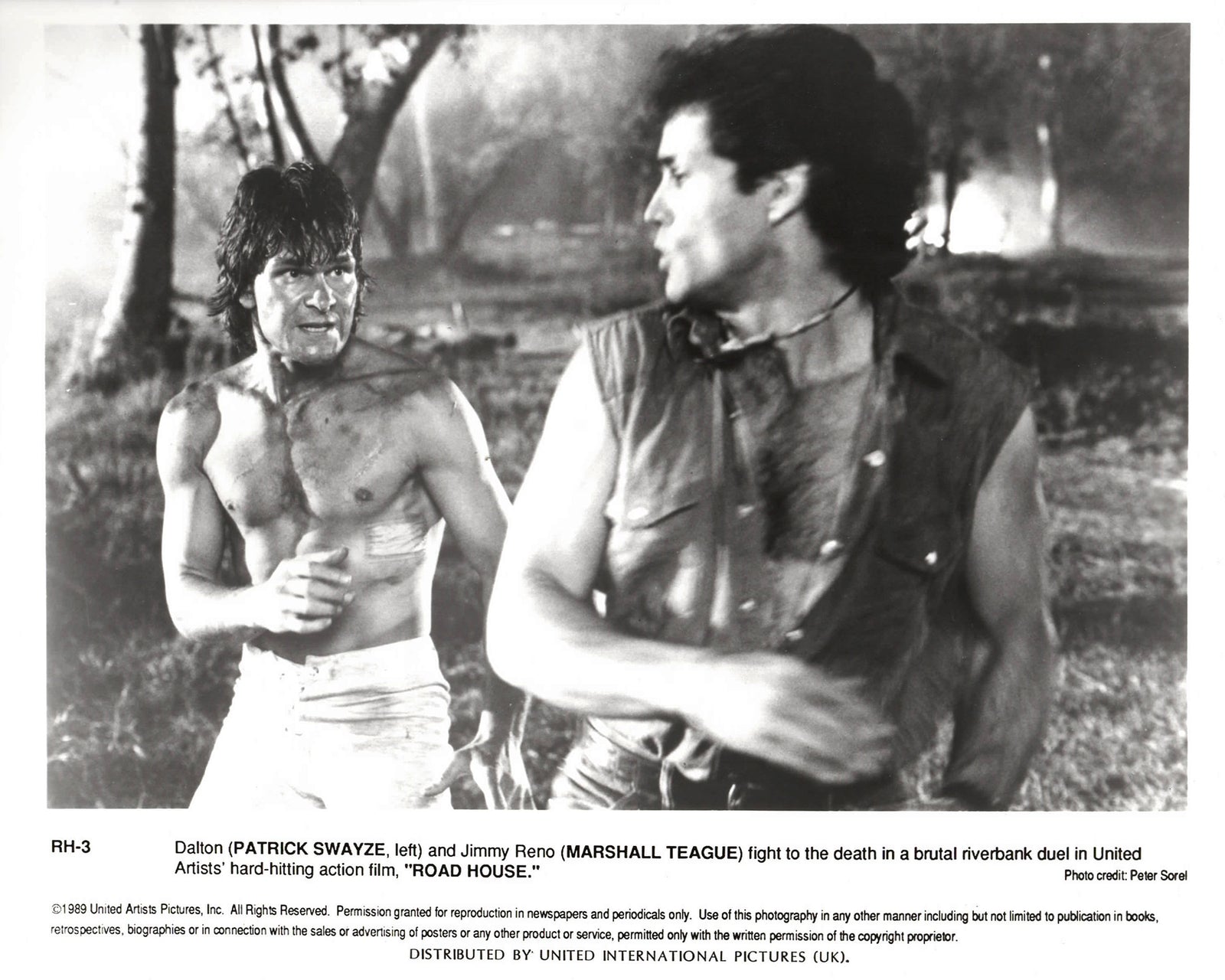 Road House 1989 Publicity Film Movie Press Still Framed