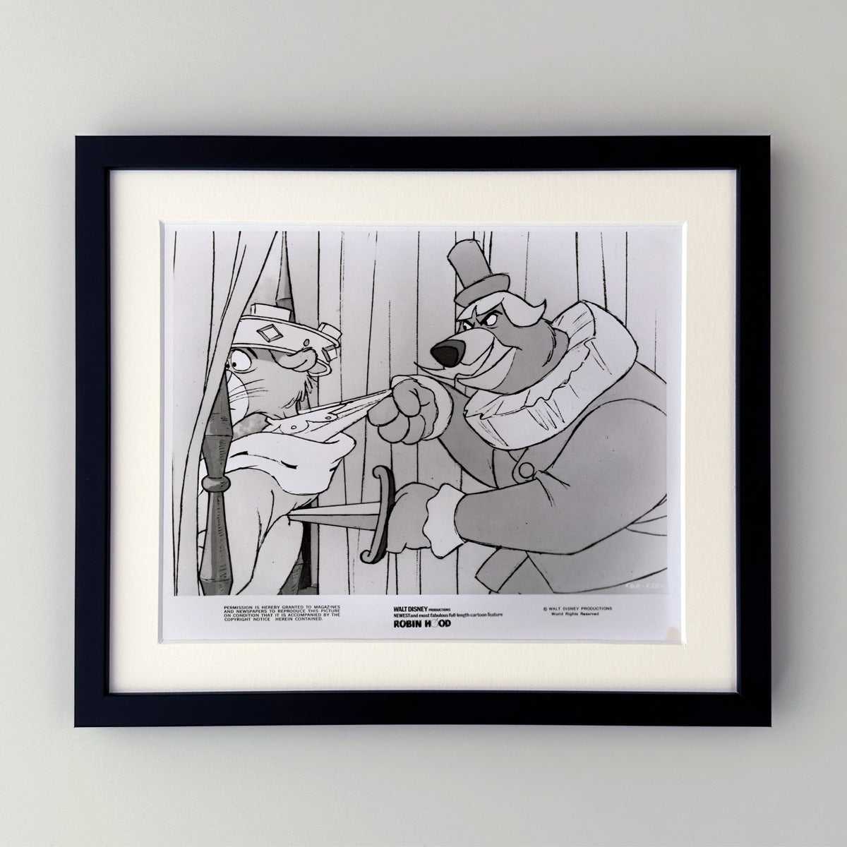 Robin Hood (1973) Publicity Press Film Movie Still Photo - Framed