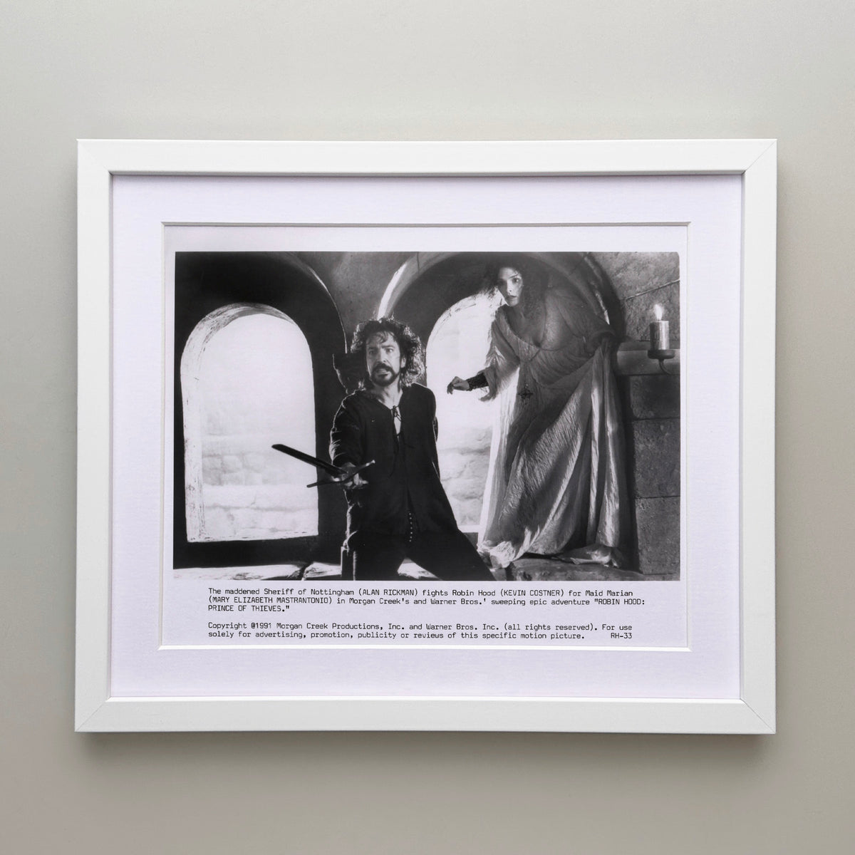 Robin Hood Prince of Thieves 1991 Publicity Film Movie Press Still Framed