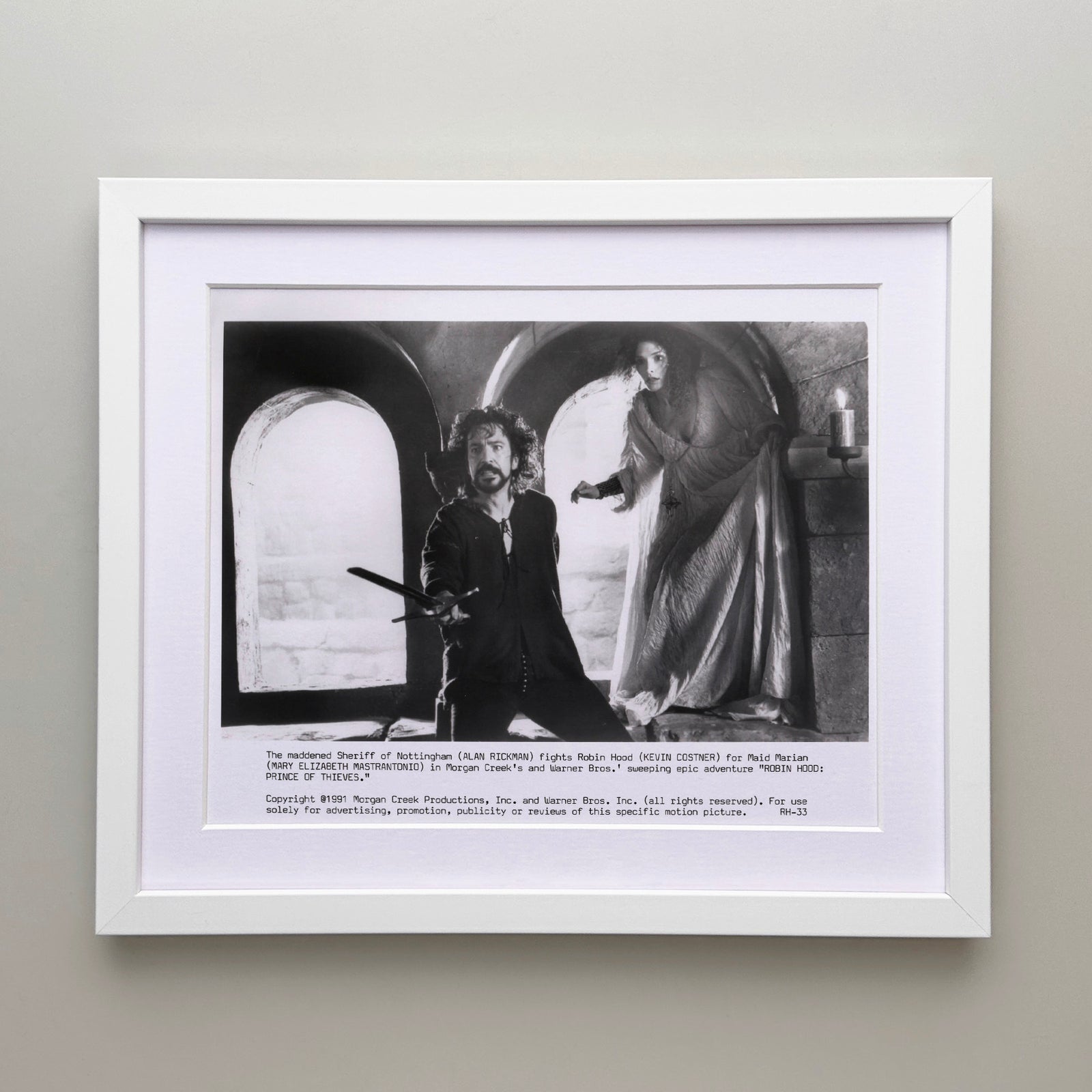 Robin Hood Prince of Thieves 1991 Publicity Film Movie Press Still Framed