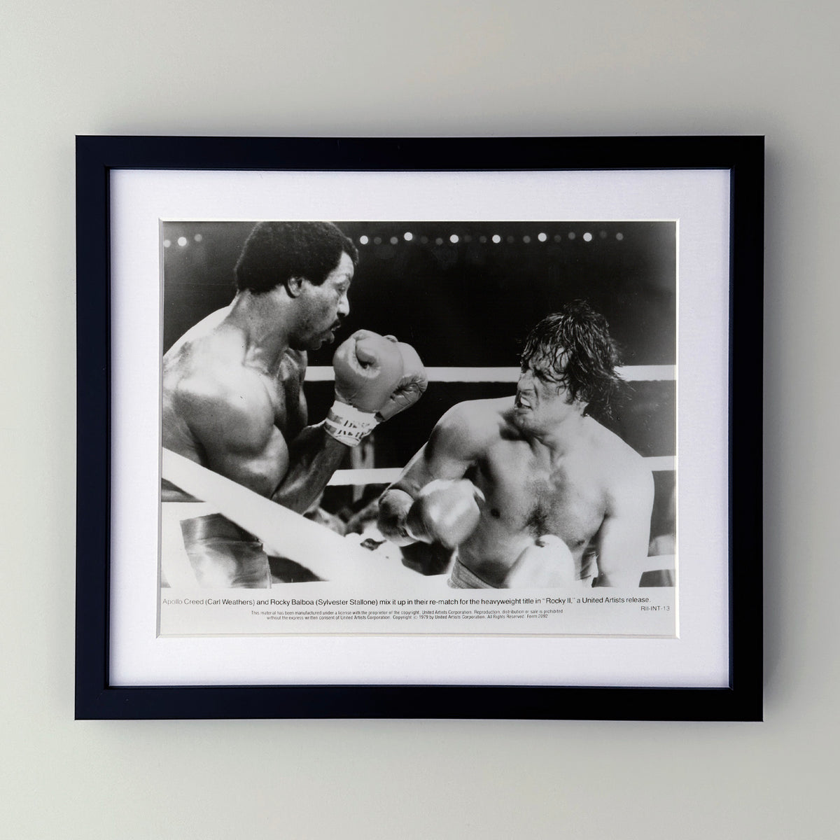 Rocky 2 1979 Film Movie Press Publicity Still Framed