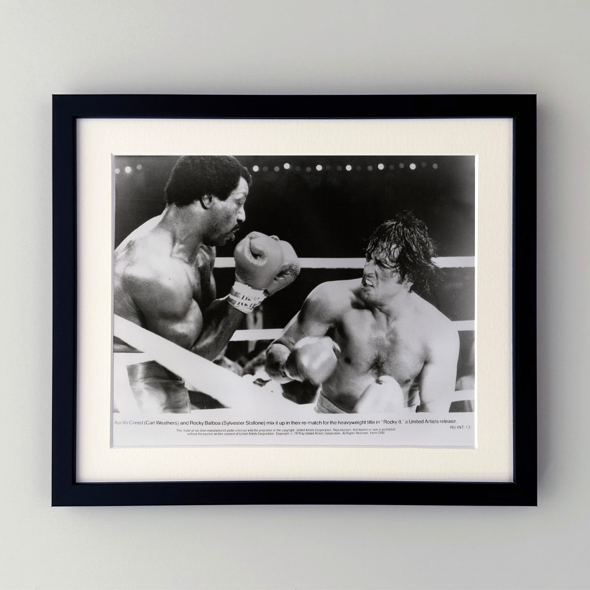Rocky 2 1979 Film Movie Press Publicity Still Framed