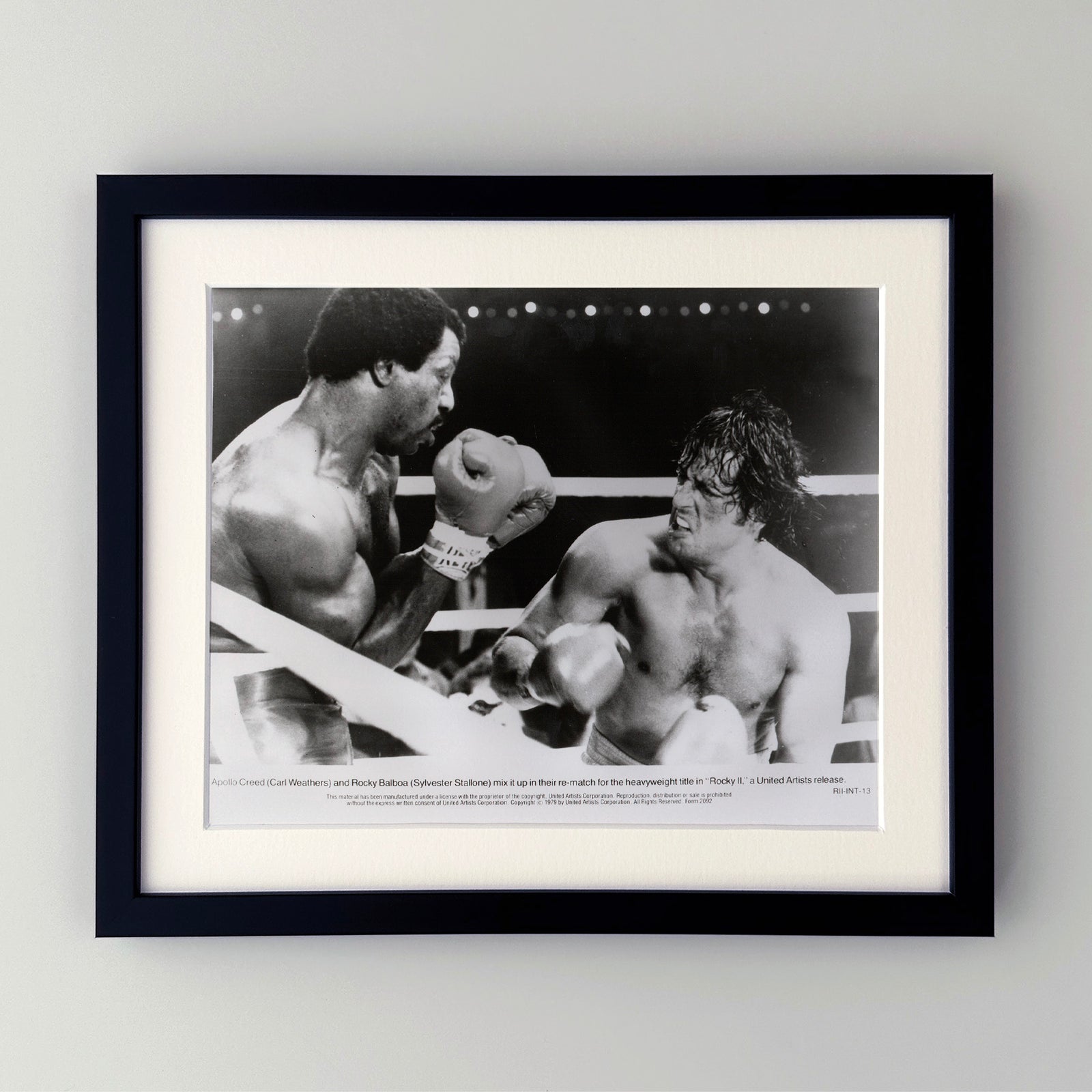 Rocky 2 1979 Film Movie Press Publicity Still Framed