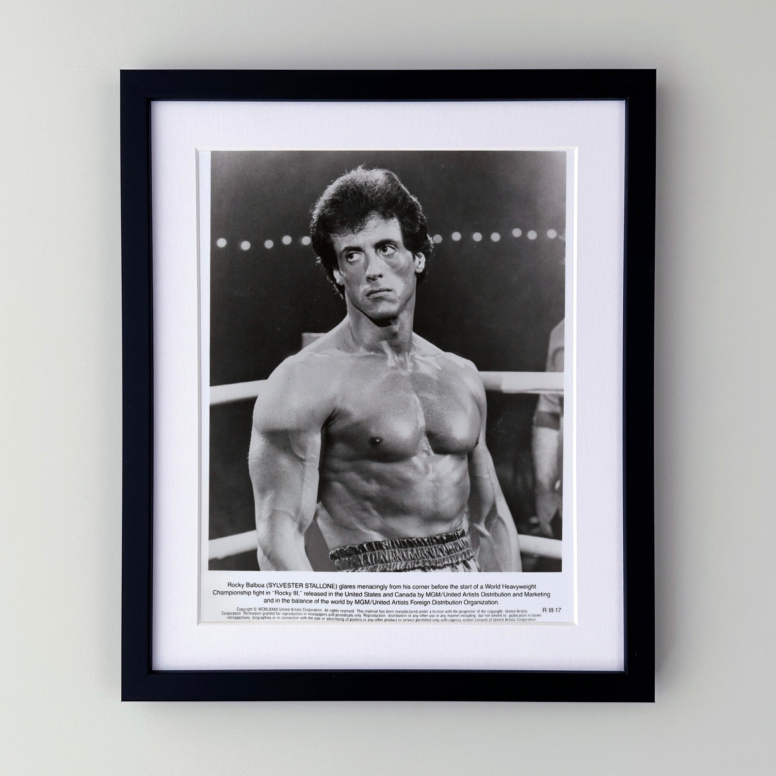 Rocky 3 1982 Publicity Film Movie Press Still Framed