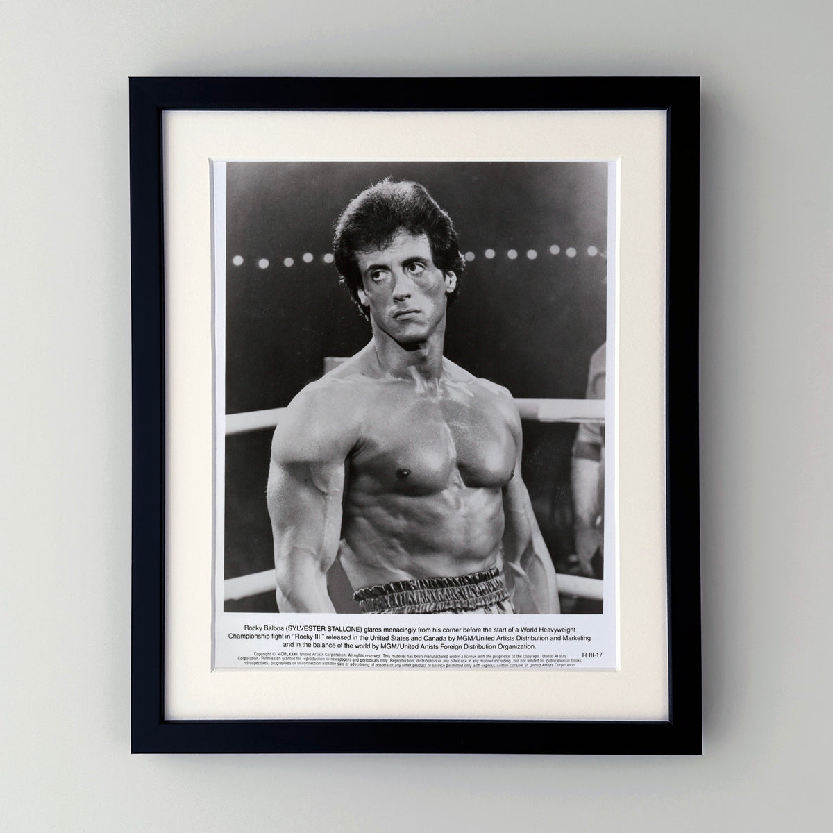 Rocky 3 1982 Publicity Film Movie Press Still Framed