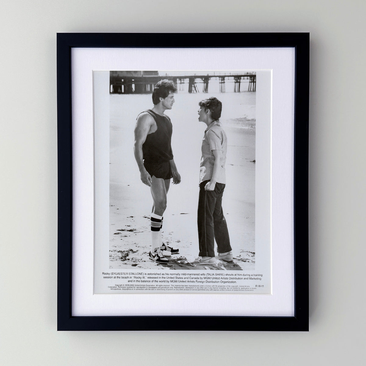 Rocky 3 (1982) Film Movie Press Publicity Still Framed