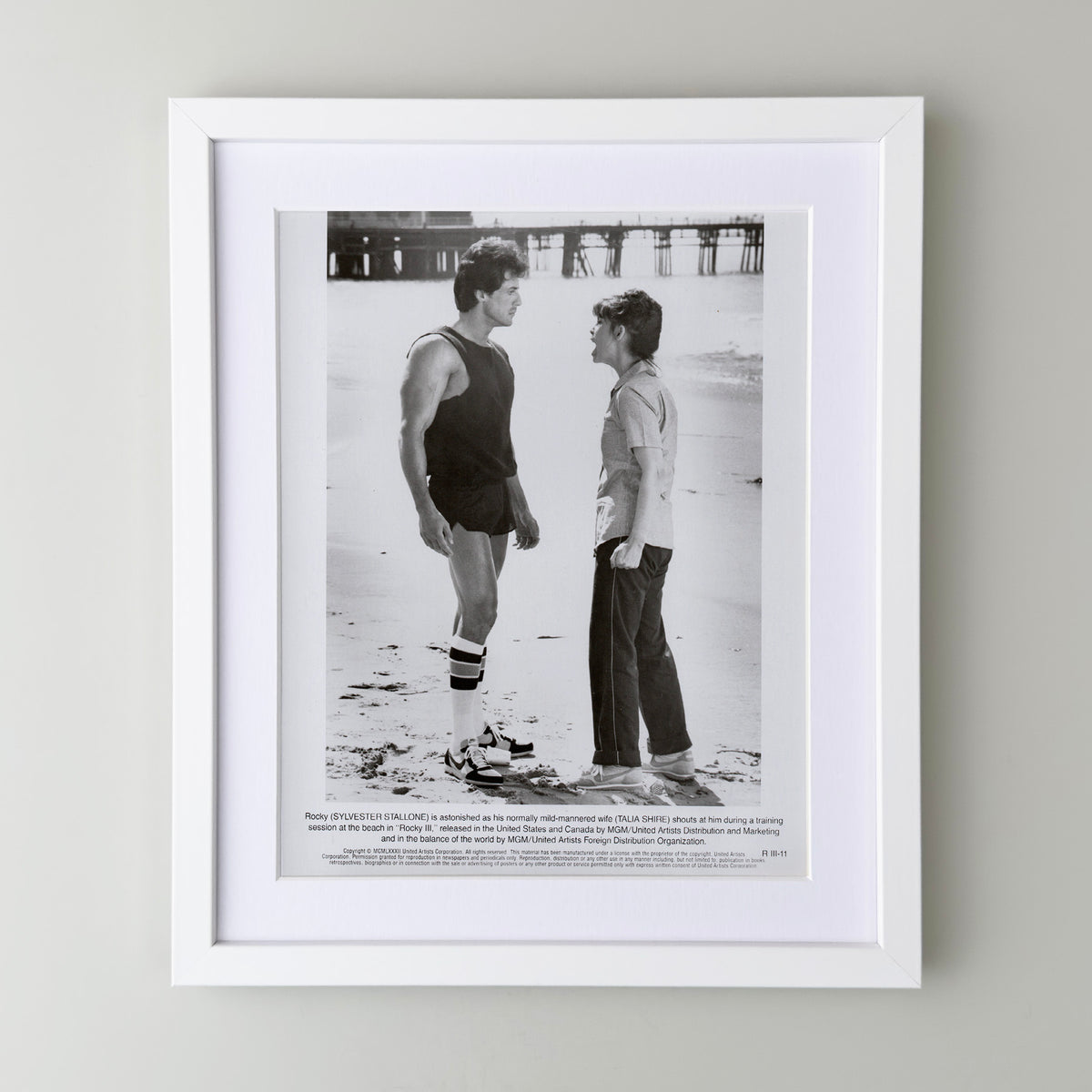 Rocky 3 (1982) Film Movie Press Publicity Still Framed