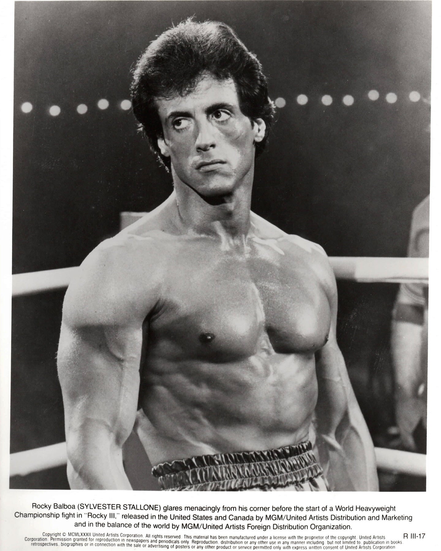 Rocky 3 1982 Publicity Film Movie Press Still Framed
