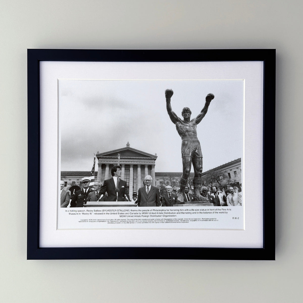 Rocky 3 1982 Publicity Film Movie Press Still Framed