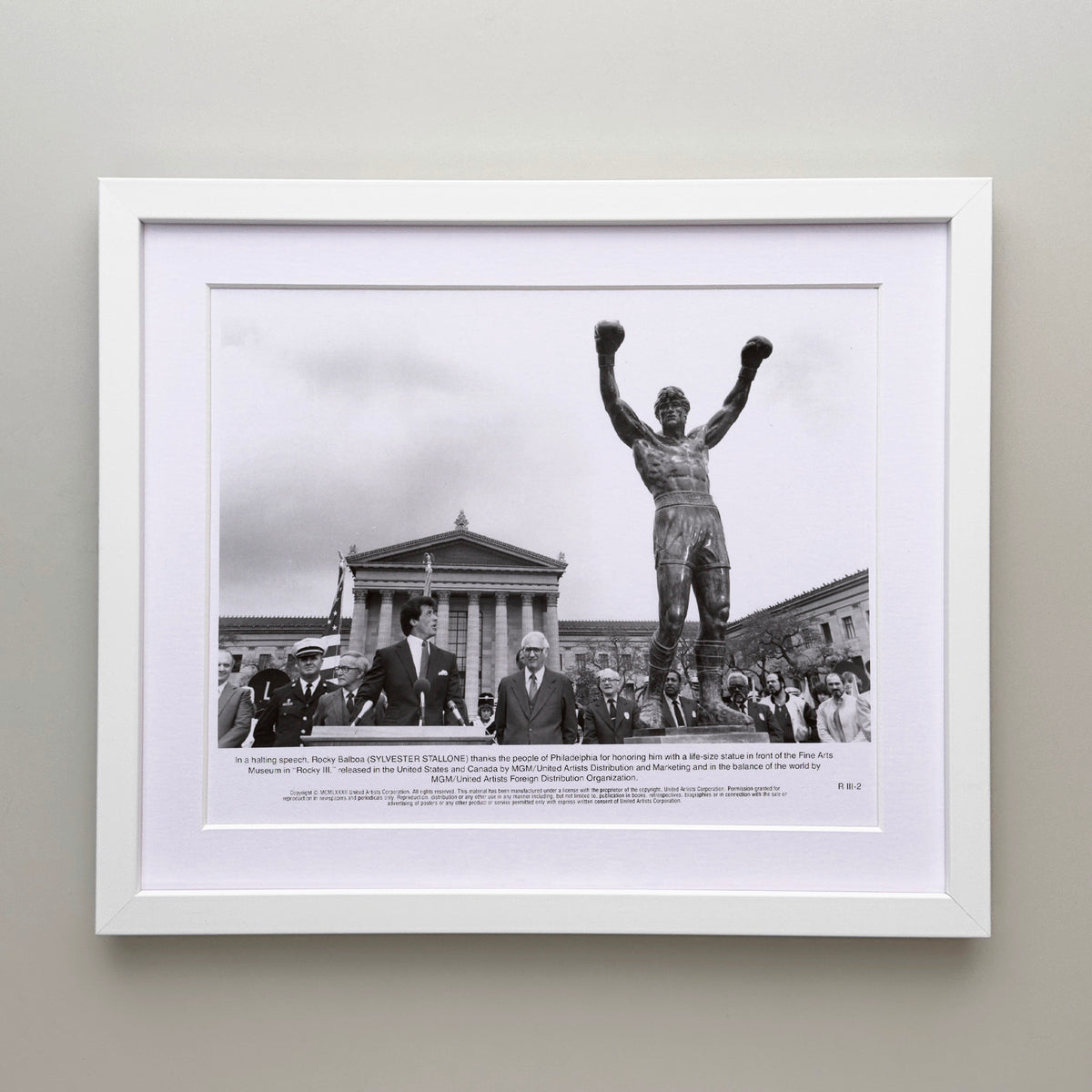 Rocky 3 1982 Publicity Film Movie Press Still Framed