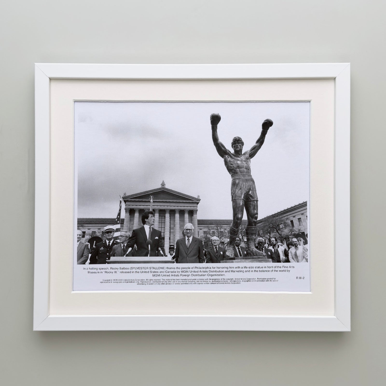 Rocky 3 1982 Publicity Film Movie Press Still Framed