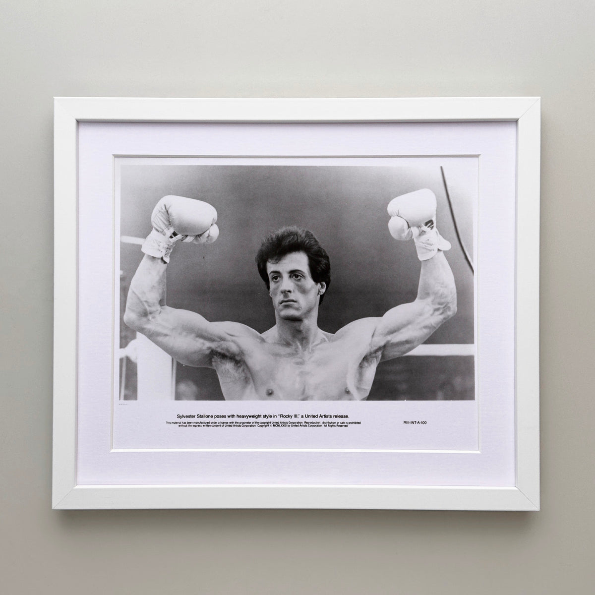 Rocky 3 1982 Publicity Film Movie Press Still Framed