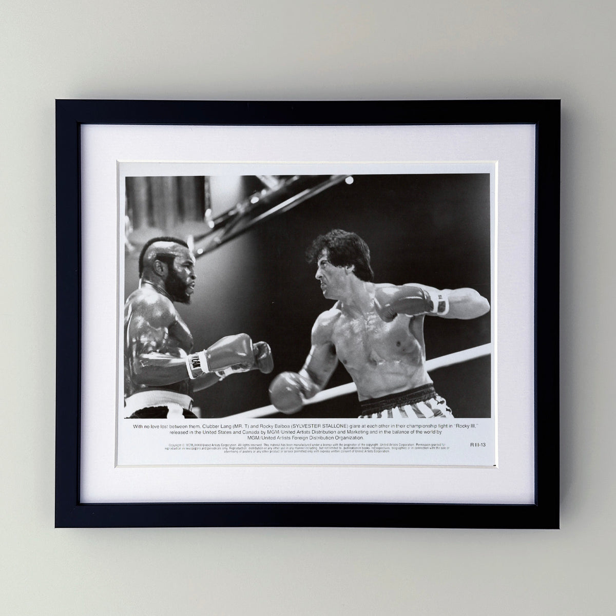 Rocky 3 1982 Publicity Film Movie Press Still Framed