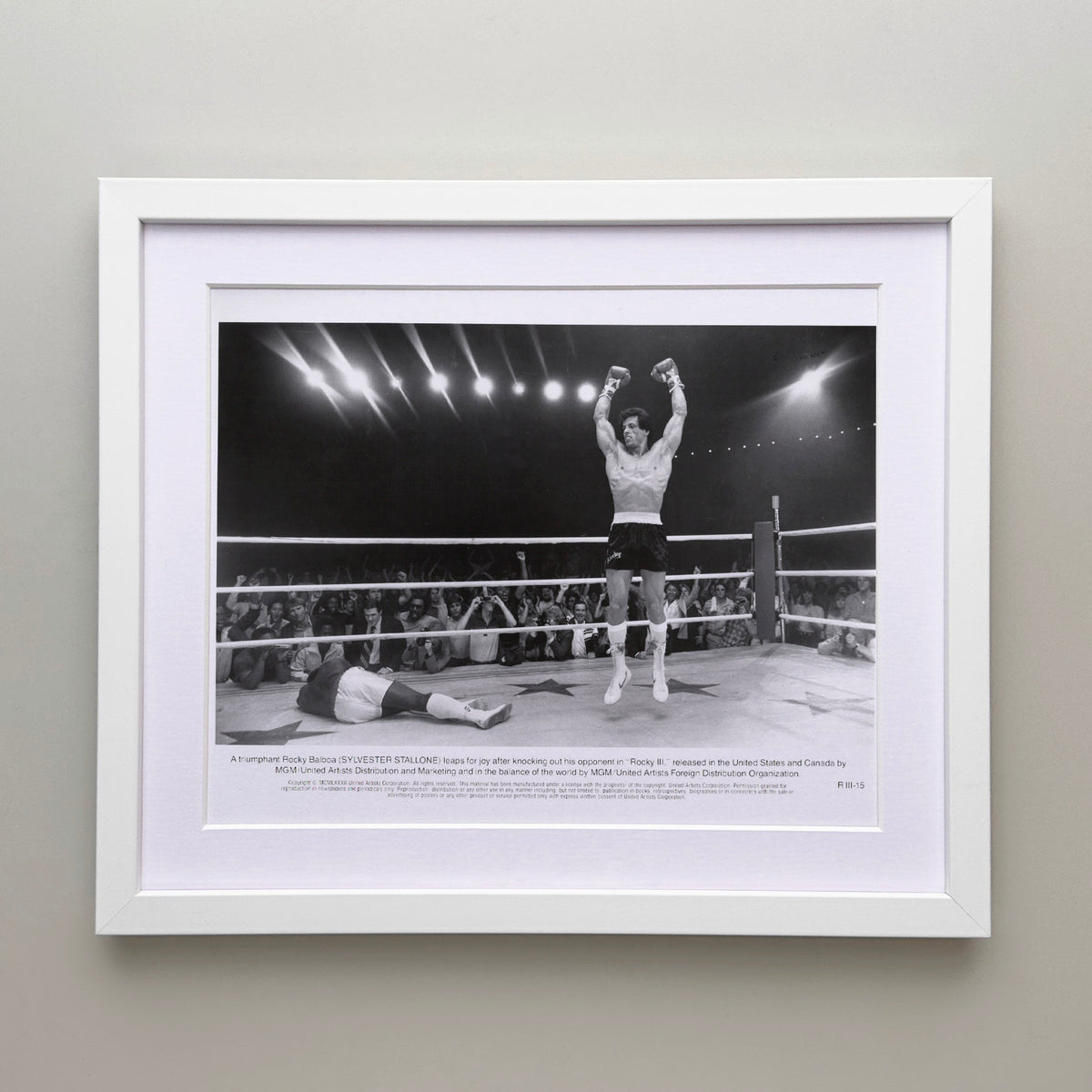 Rocky 3 1982 Publicity Film Movie Press Still Framed