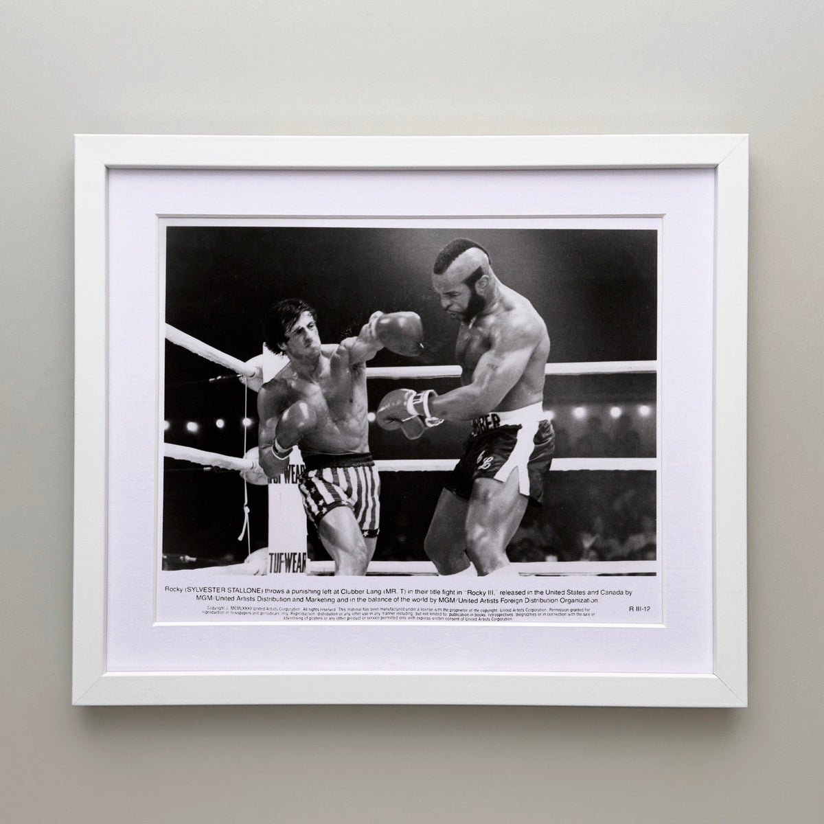 Rocky 3 1982 Publicity Film Movie Press Still Framed