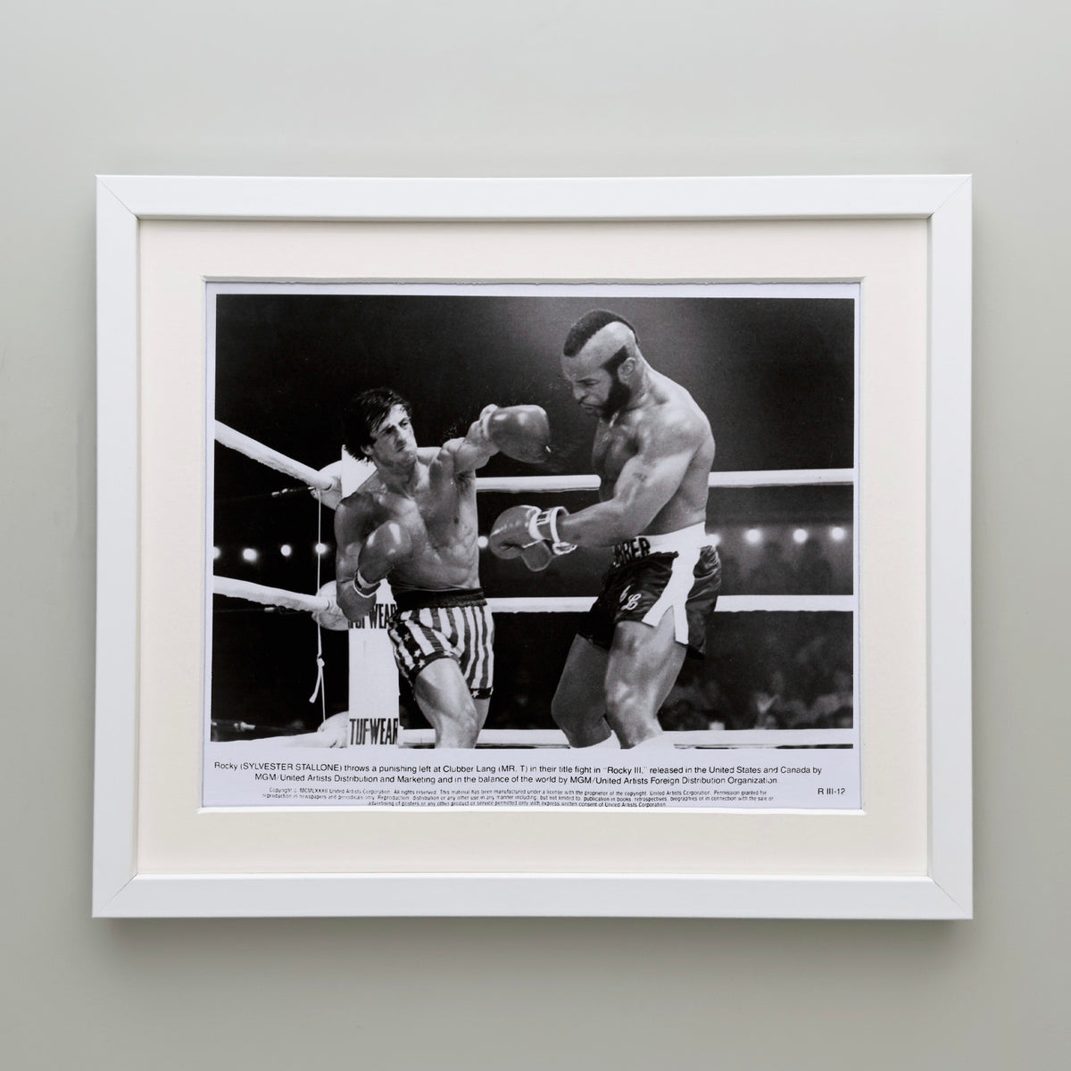 Rocky 3 1982 Publicity Film Movie Press Still Framed