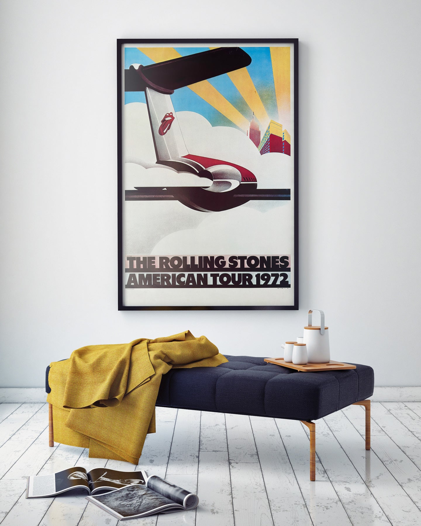 Rolling Stones 1972 Tour Music Poster, John Pasche