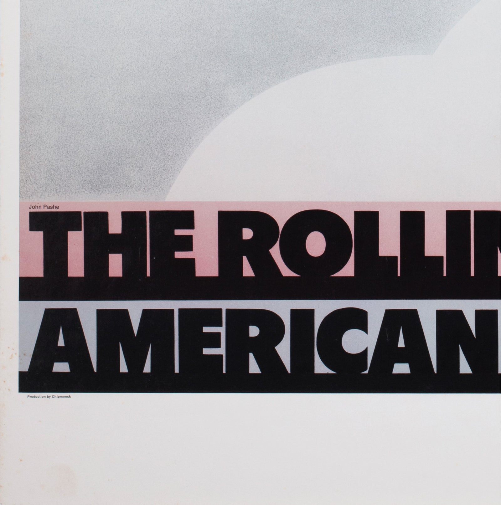 Rolling Stones 1972 Tour Music Poster, John Pasche - detail