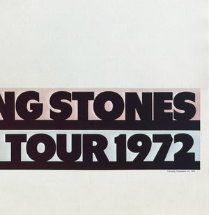 Rolling Stones 1972 Tour Music Poster, John Pasche - detail