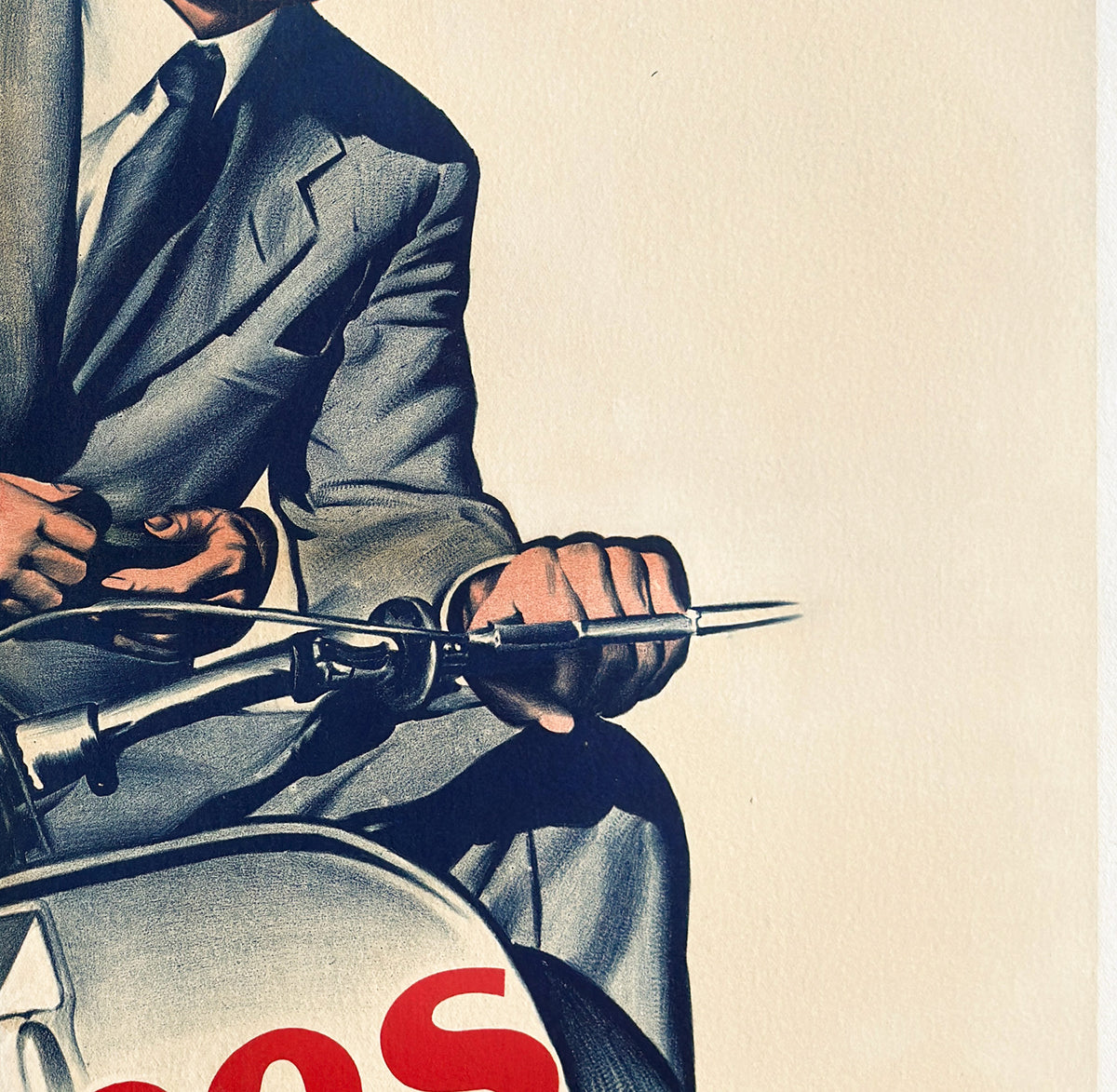 Roman Holiday 1960s French Half Grande Film Movie Poster - detail