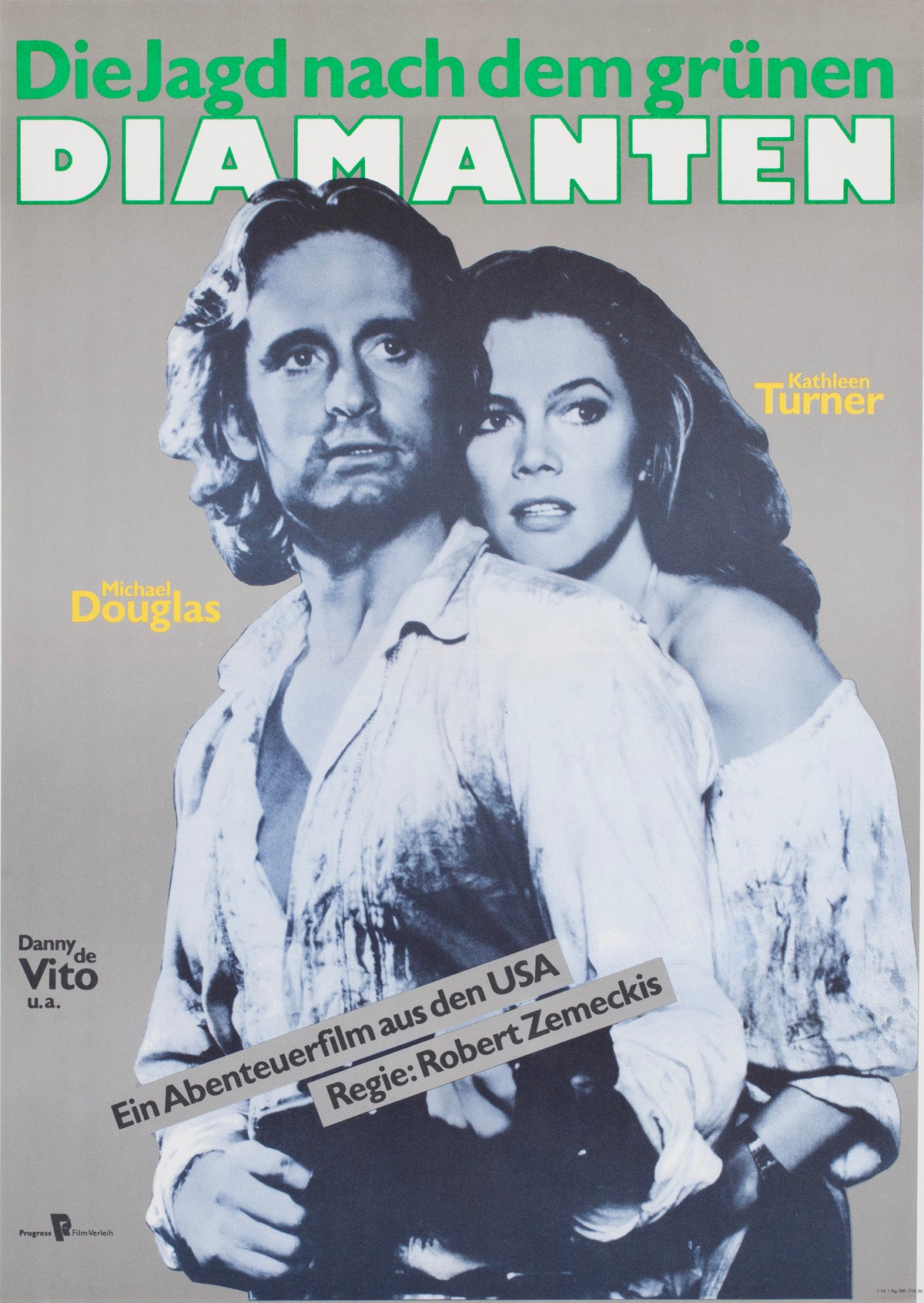 Romancing The Stone 1986 East German Film Poster
