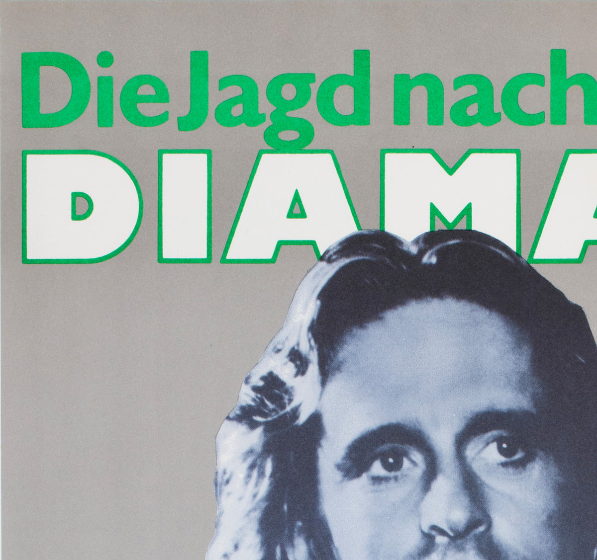 Romancing The Stone 1986 East German Film Poster - detail