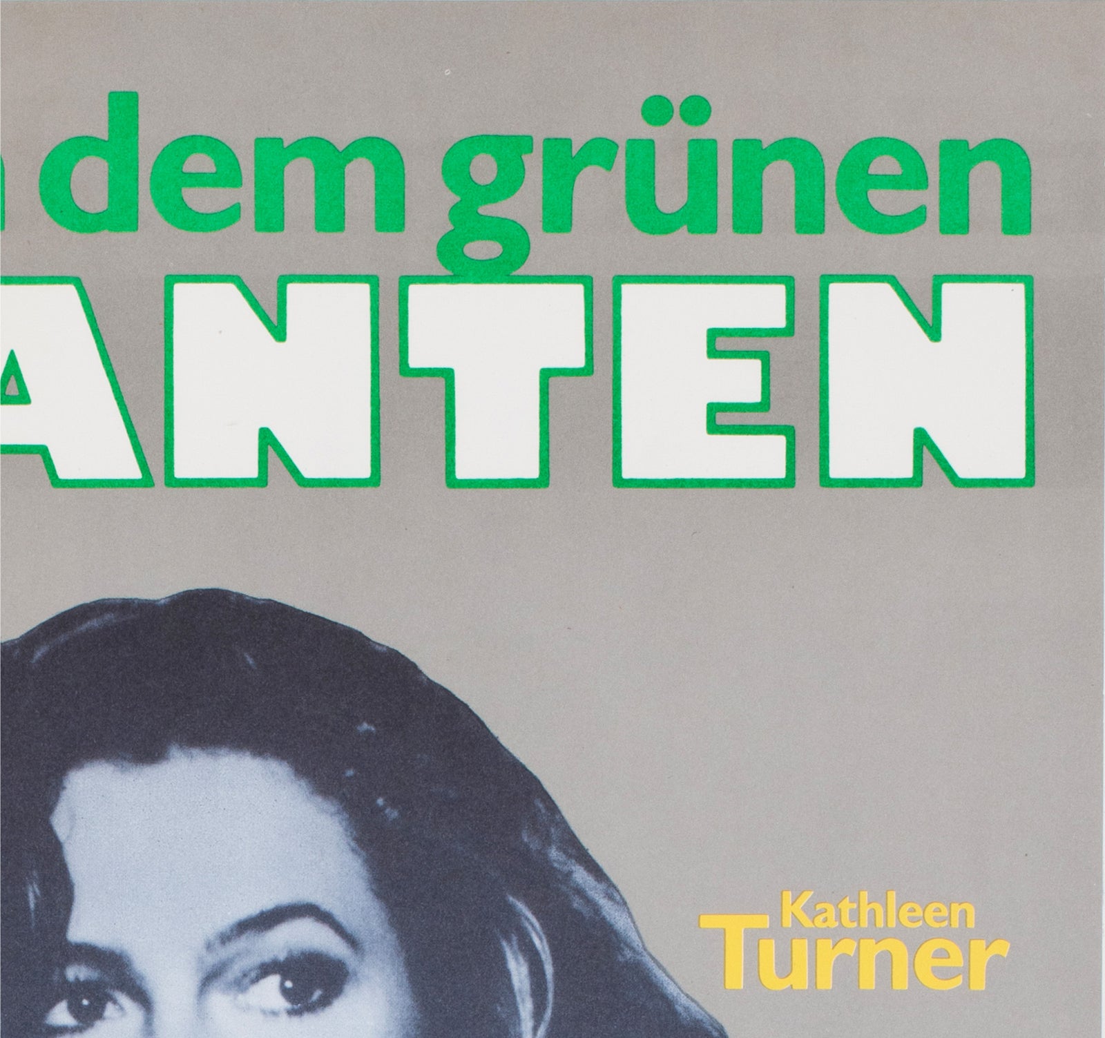 Romancing The Stone 1986 East German Film Poster - detail