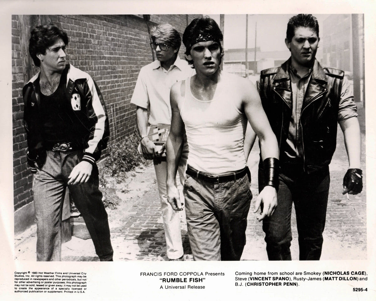 Rumble Fish 1983 Publicity Film Movie Press Still Framed