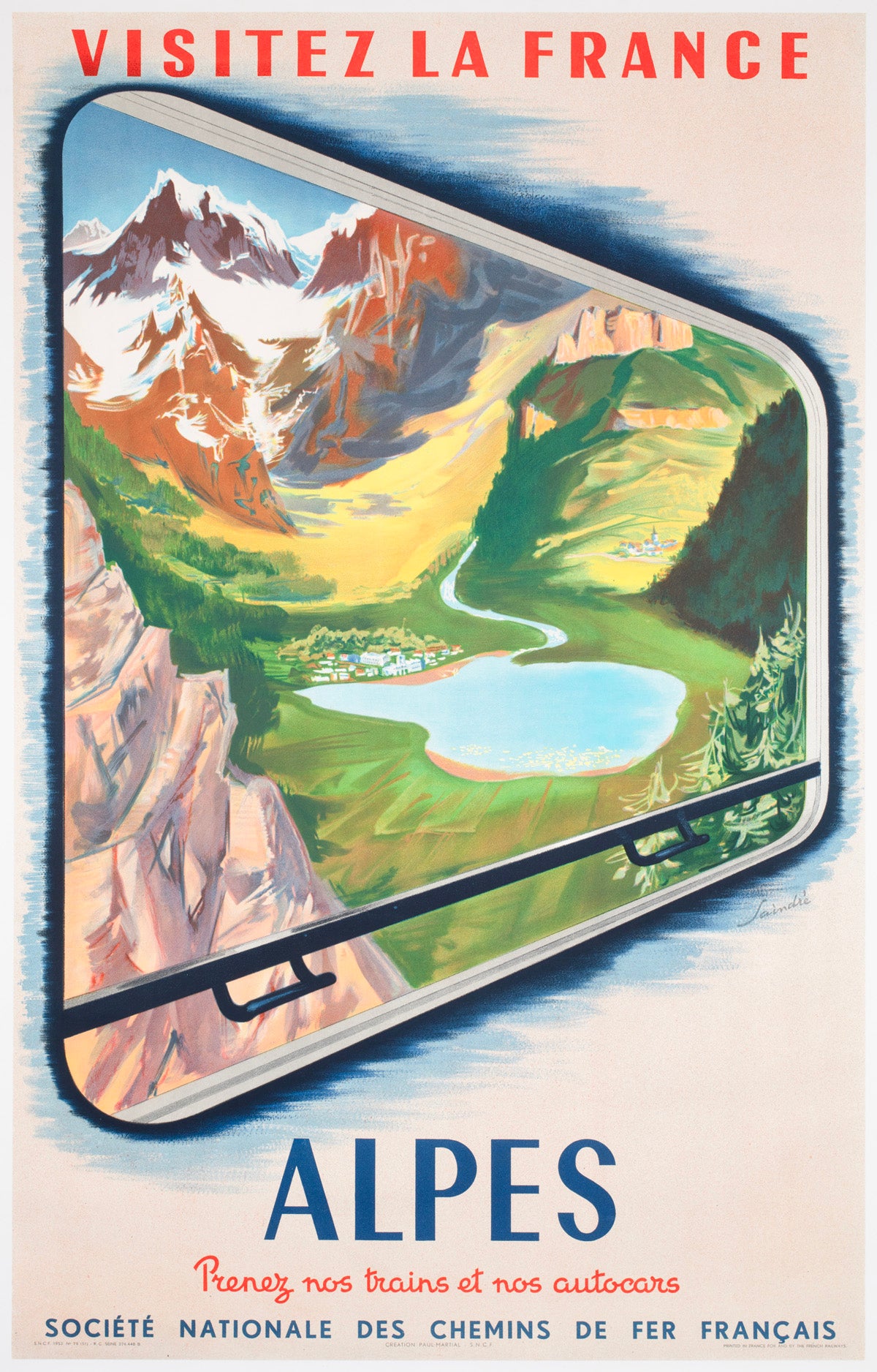 Rome 1966 Alitalia Airline Travel Poster Harmut Hielscher