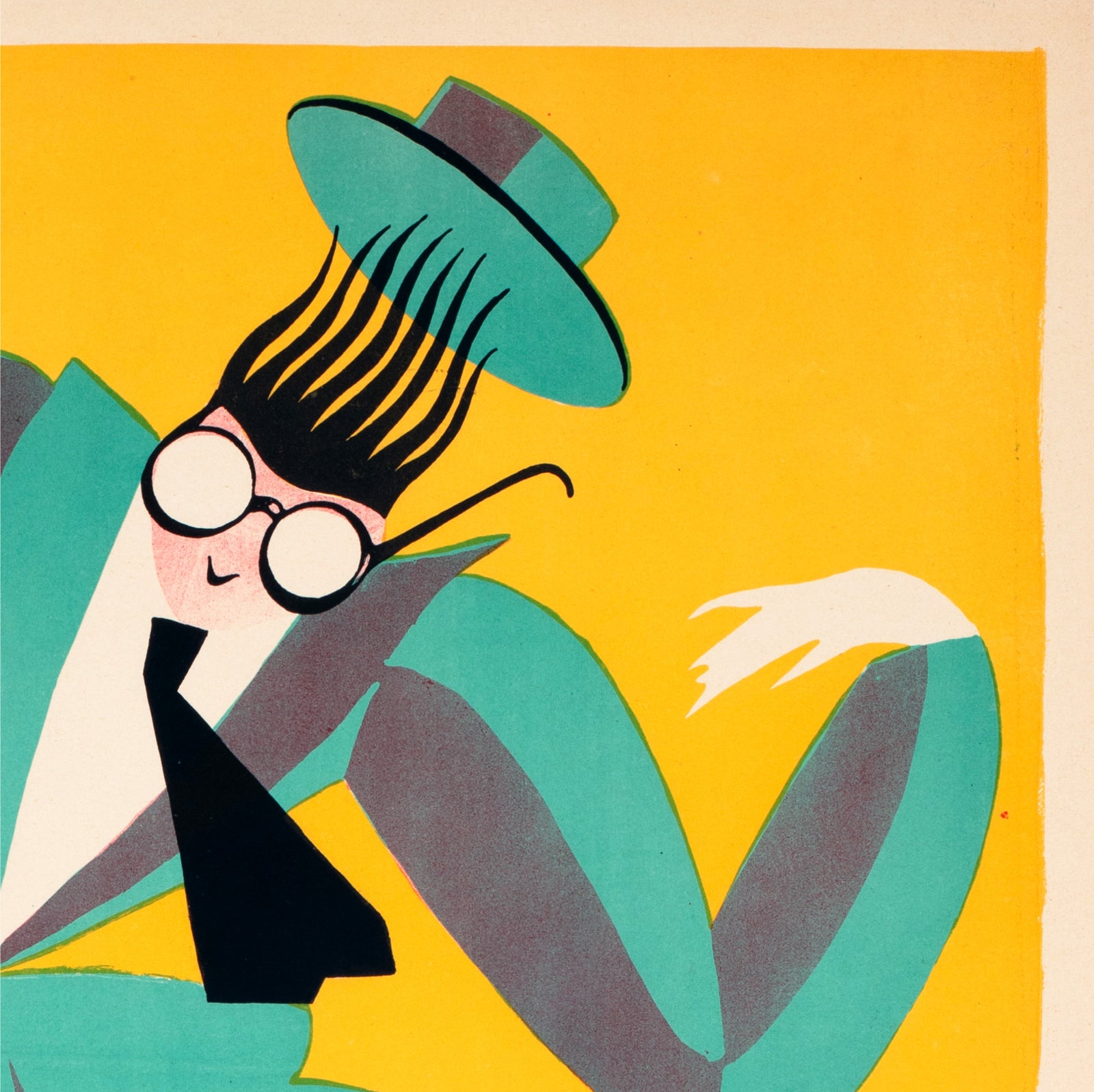 Safety Last 1924 Swedish Film Poster Curt Peters - detail