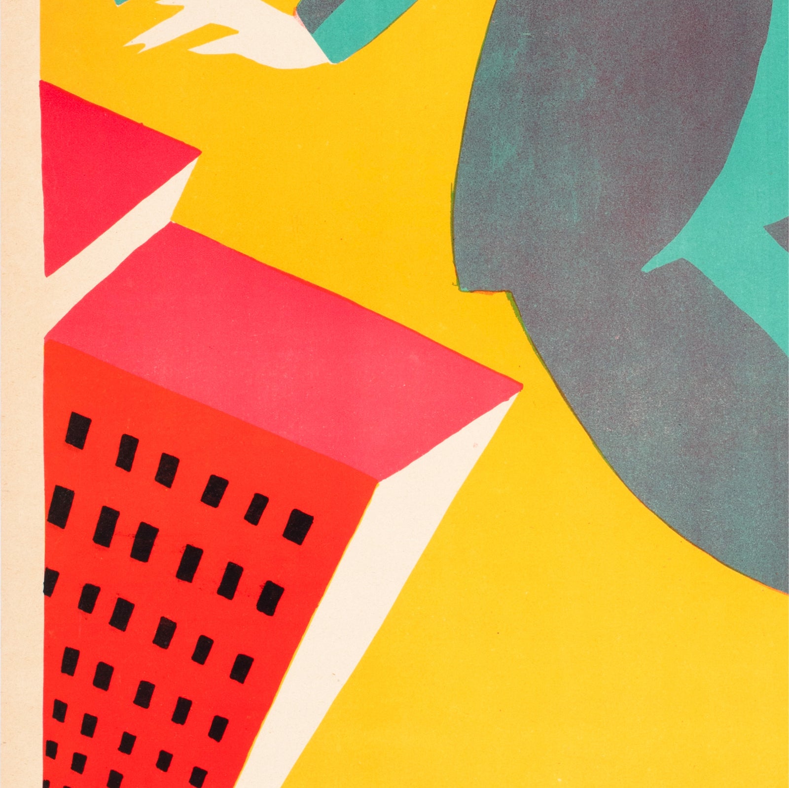 Safety Last 1924 Swedish Film Poster Curt Peters - detail