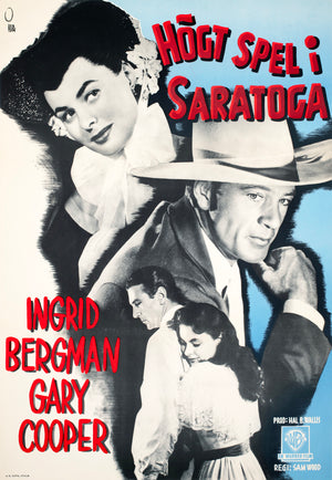 Saratoga Trunk 1946 Swedish Film Poster Gösta Åberg