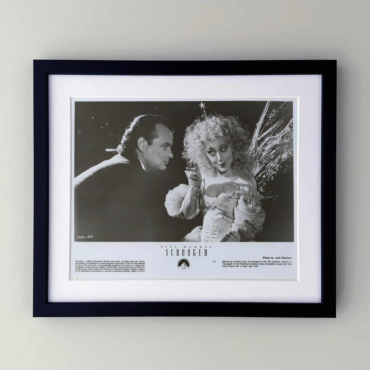 Scrooged (1988) Film Movie Press Publicity Still Framed
