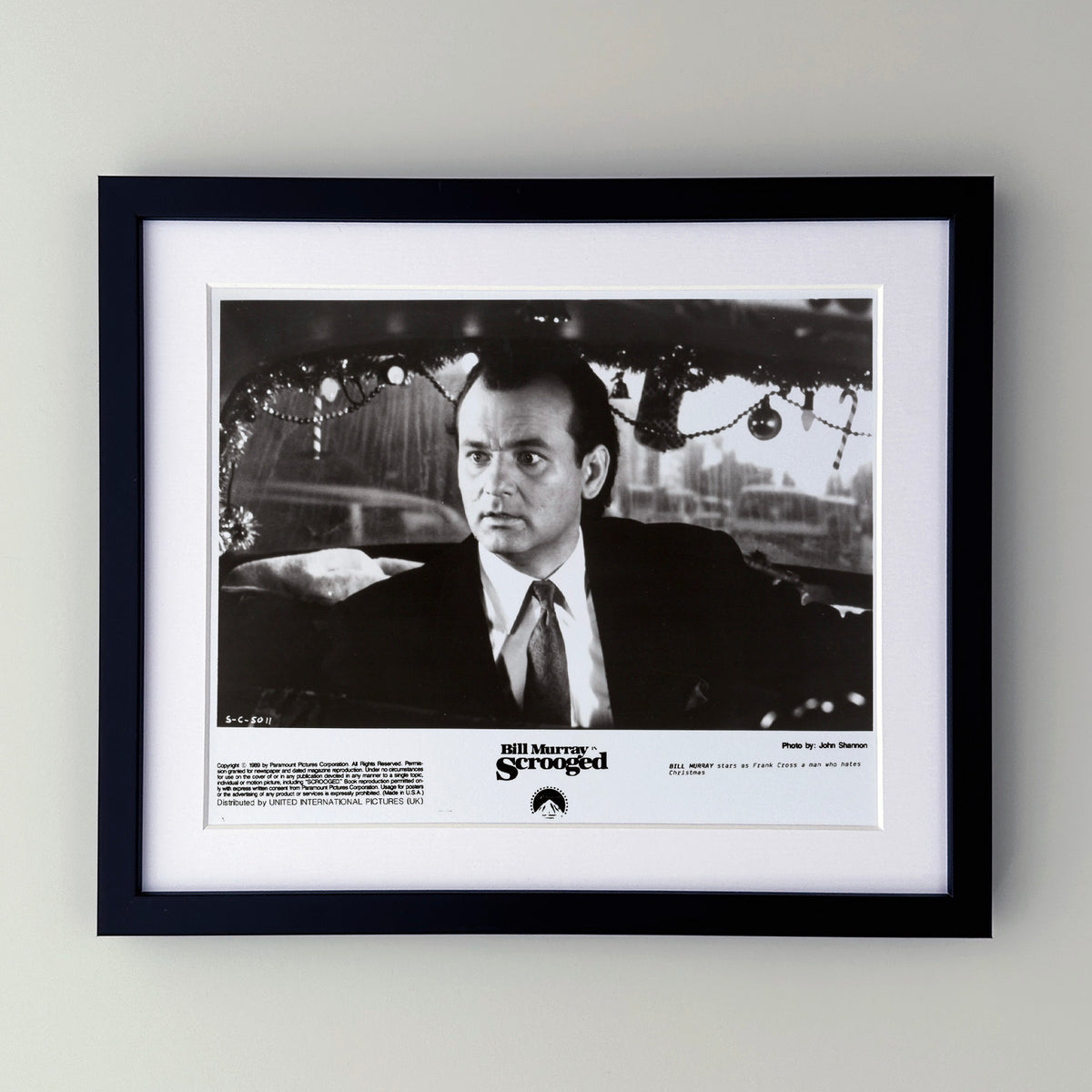 Scrooged 1988 Publicity Film Movie Press Still Framed