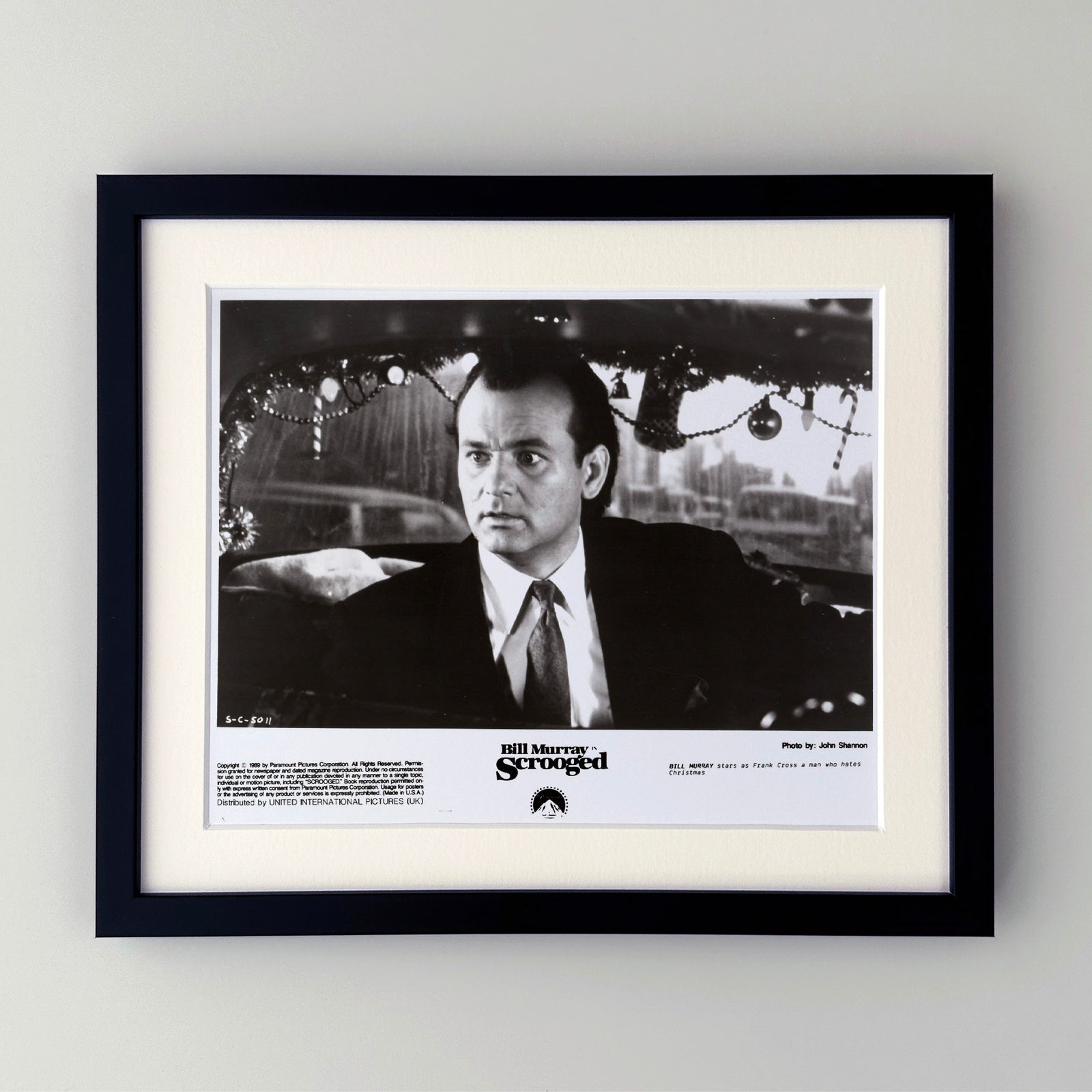 Scrooged 1988 Publicity Film Movie Press Still Framed