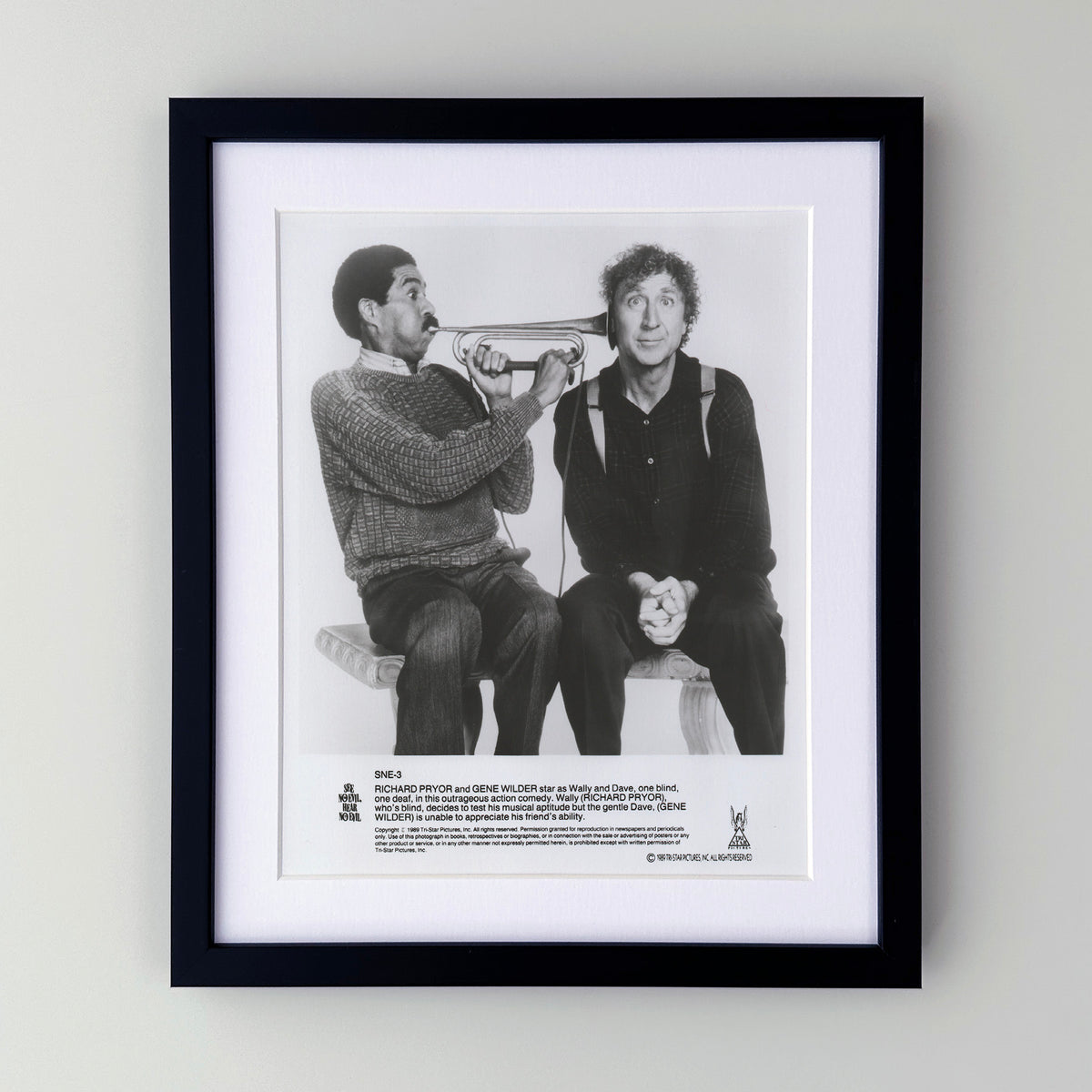 See No Evil Hear No Evil 1989 Film Movie Press Publicity Still Framed