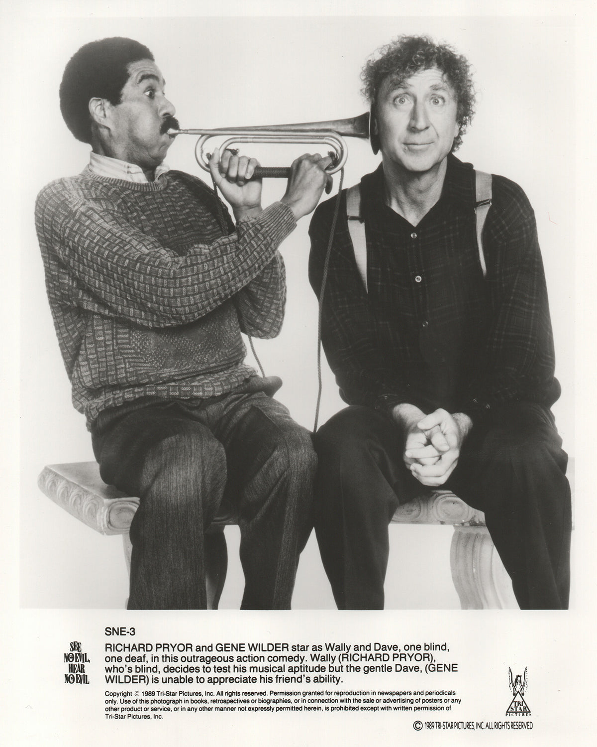 See No Evil Hear No Evil 1989 Film Movie Press Publicity Still Framed