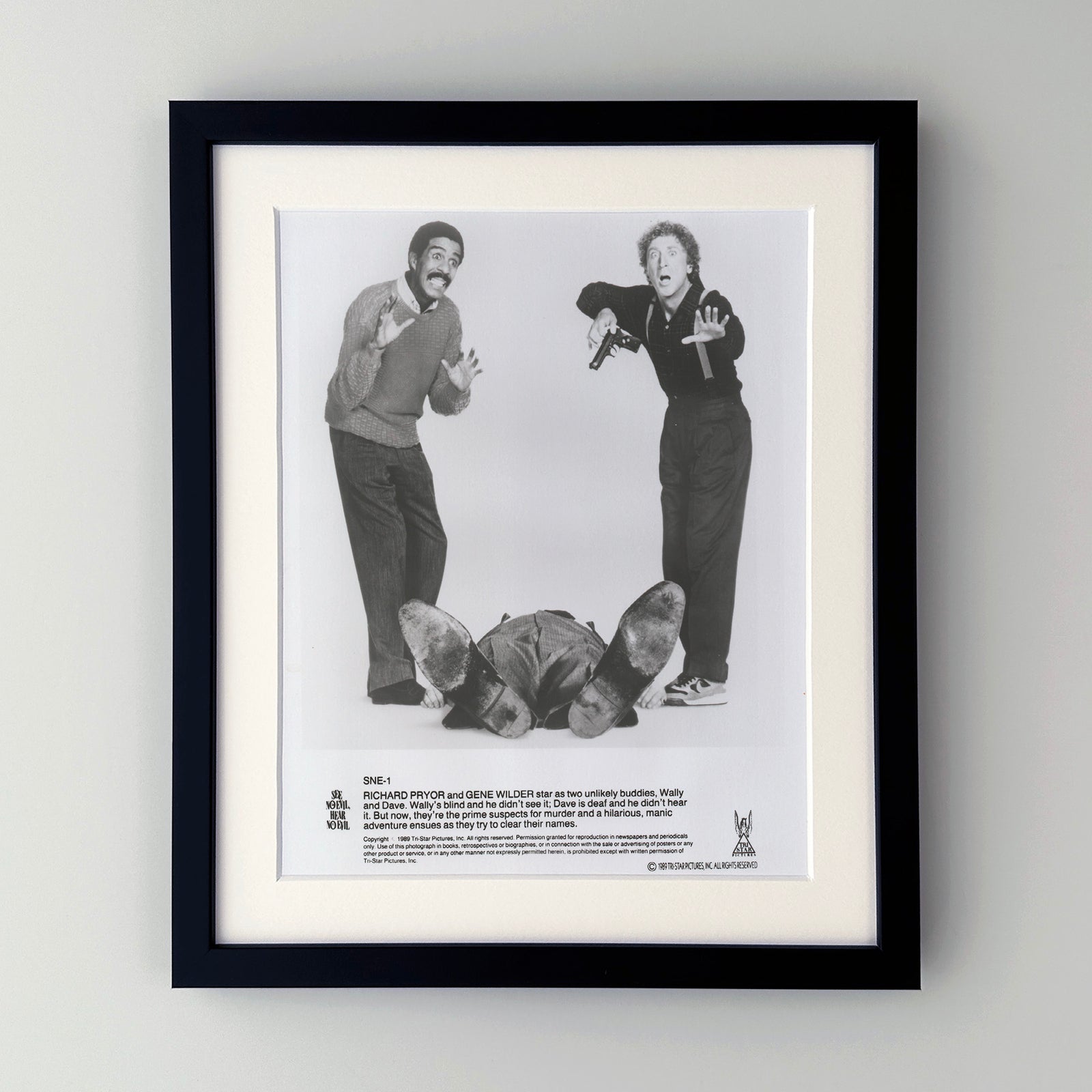 See No Evil Hear No Evil 1989 Film Movie Press Publicity Still Framed