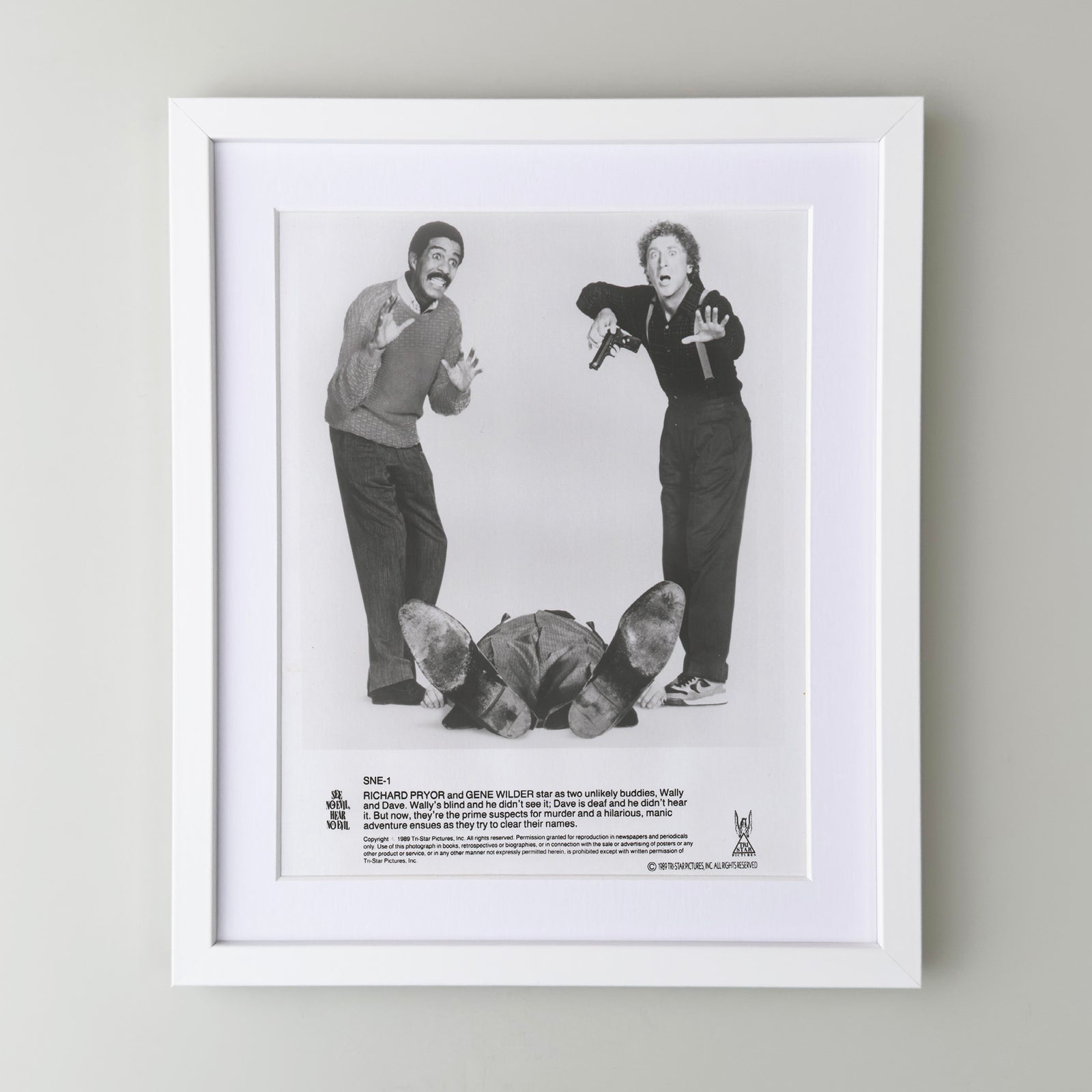See No Evil Hear No Evil 1989 Film Movie Press Publicity Still Framed