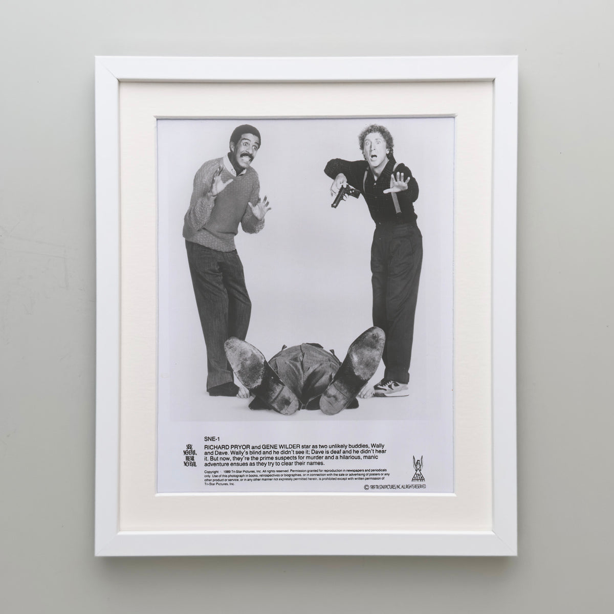 See No Evil Hear No Evil 1989 Film Movie Press Publicity Still Framed