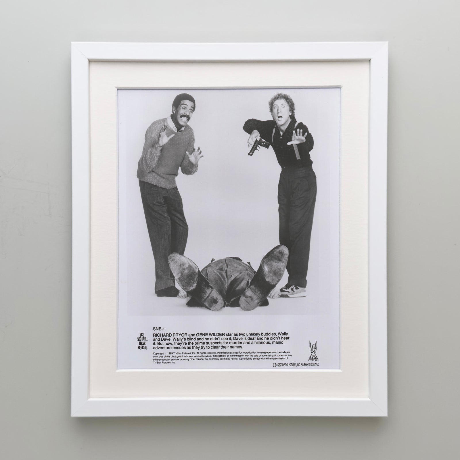 See No Evil Hear No Evil 1989 Film Movie Press Publicity Still Framed