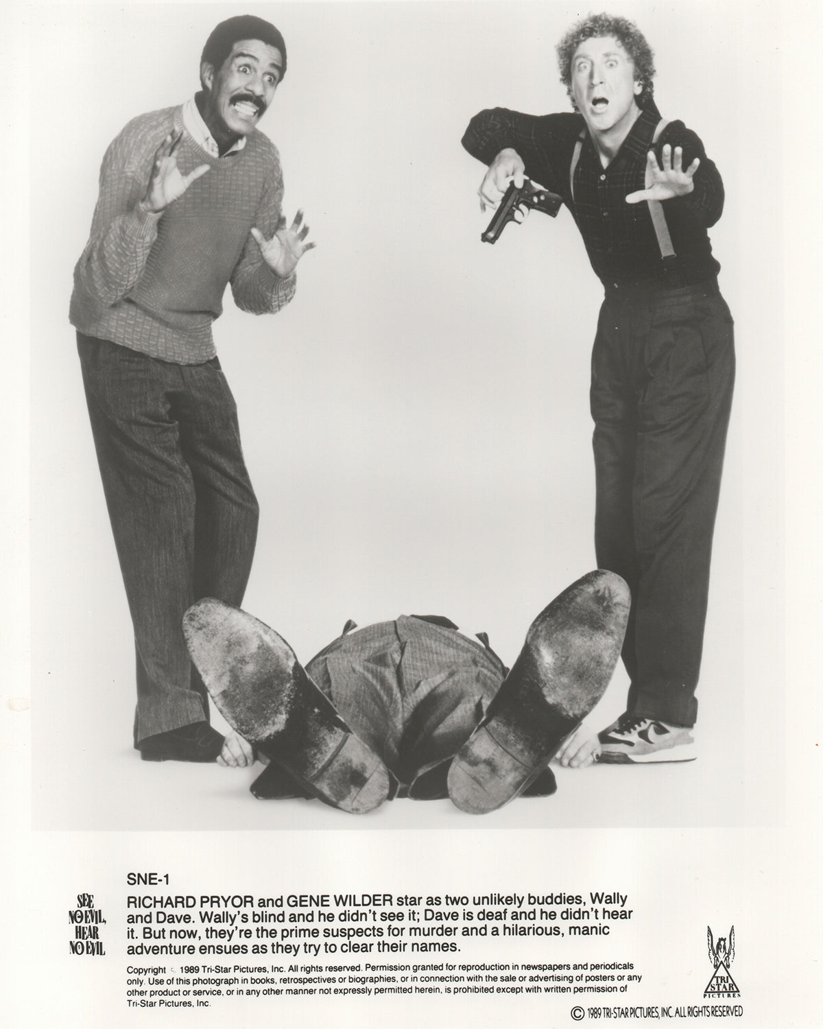 See No Evil Hear No Evil 1989 Film Movie Press Publicity Still Framed