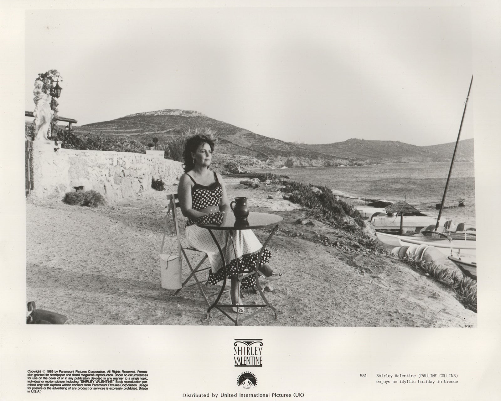 Shirley Valentine 1989 Film Movie Press Publicity Still Framed