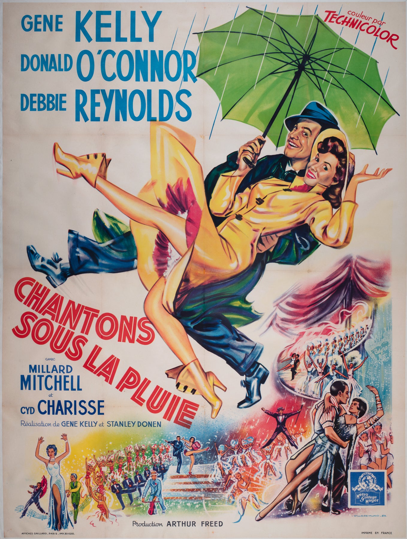 Singin' in the Rain 1952 French Grande Film Movie Poster